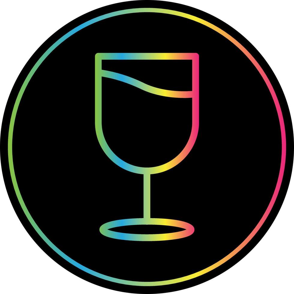 Wine Glass Vector Icon Design