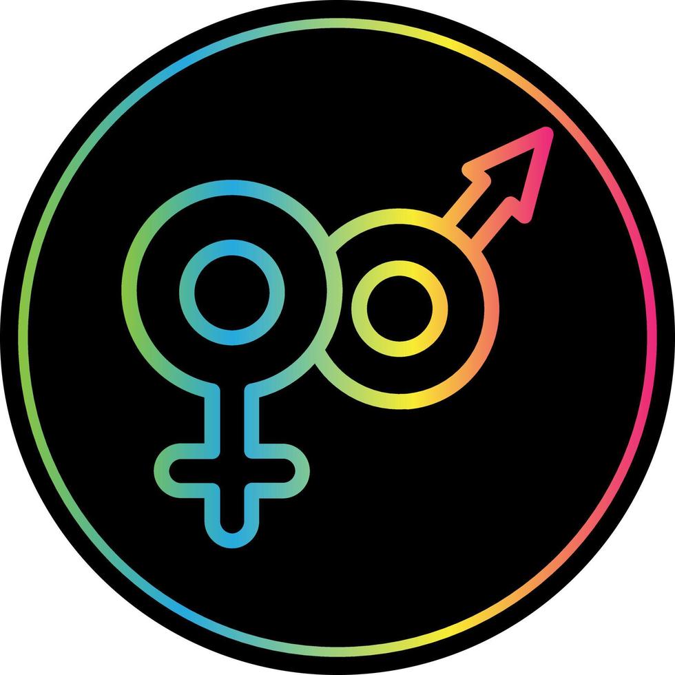 Venus Mars Vector Icon Design
