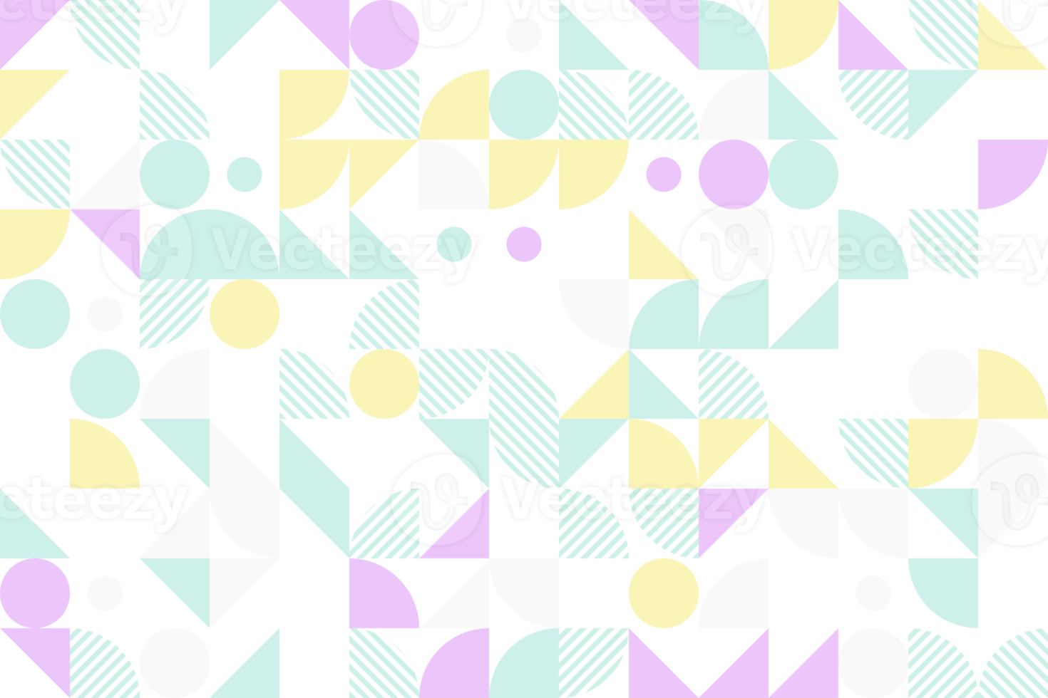 pastellfarbener geometrischer block nahtloses muster png