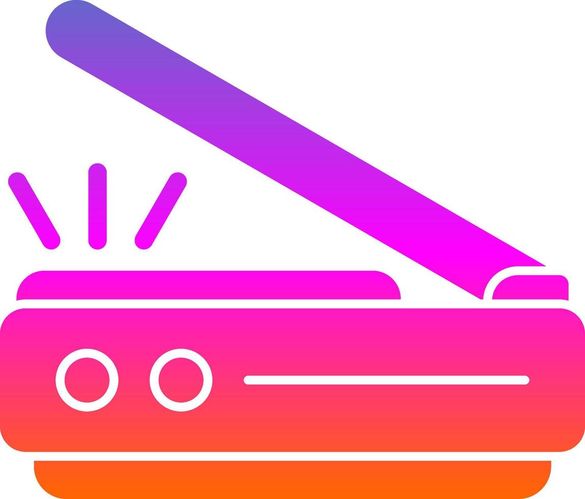 3d Scanner Vector Icon Design