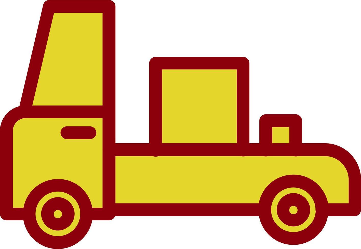 Truck Pickup Vector Icon Design