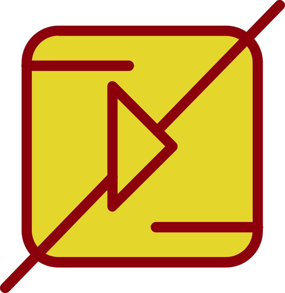 Video Slash Vector Icon Design