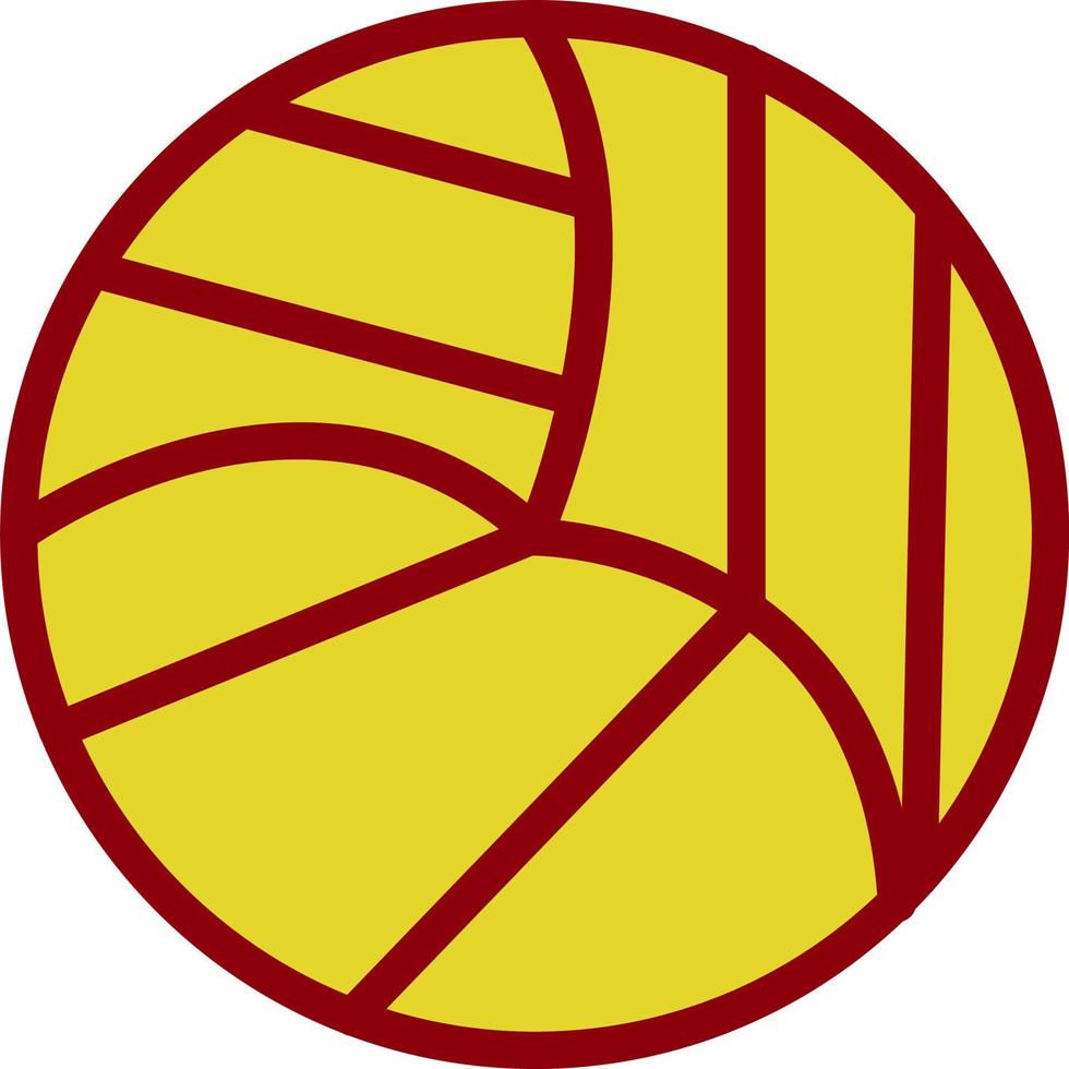 diseño de icono de vector de pelota de voleibol