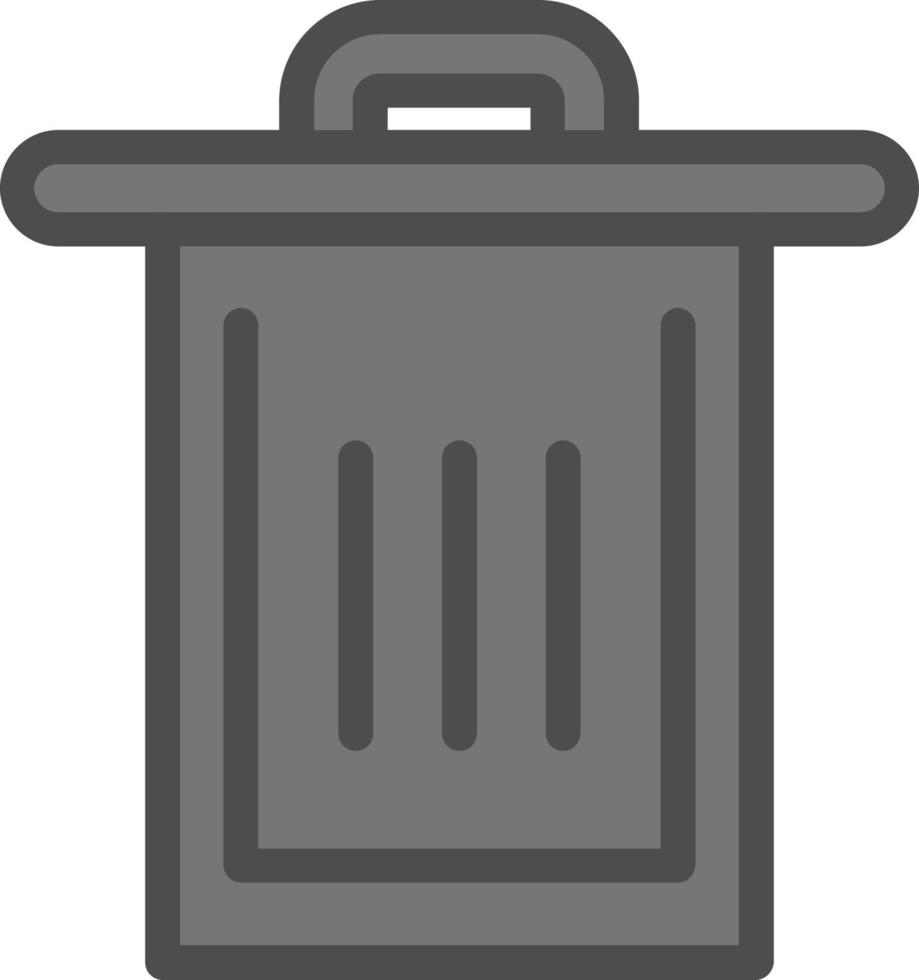 diseño de icono de vector de basura