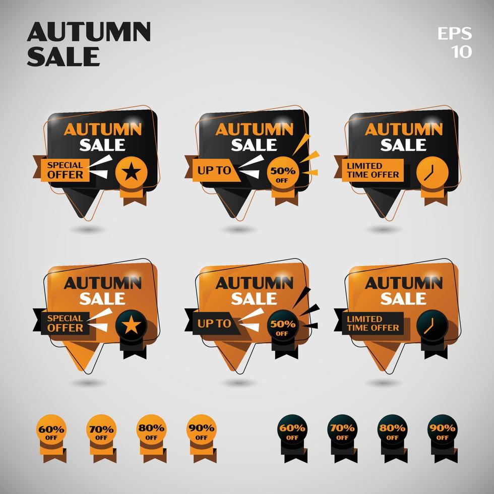 Basic Form of Chat Autumn Sale vector