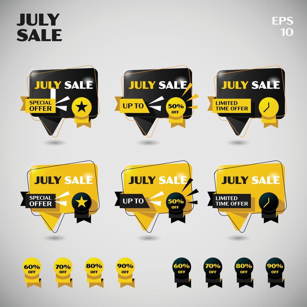 Basic Form of Chat July Sale vector