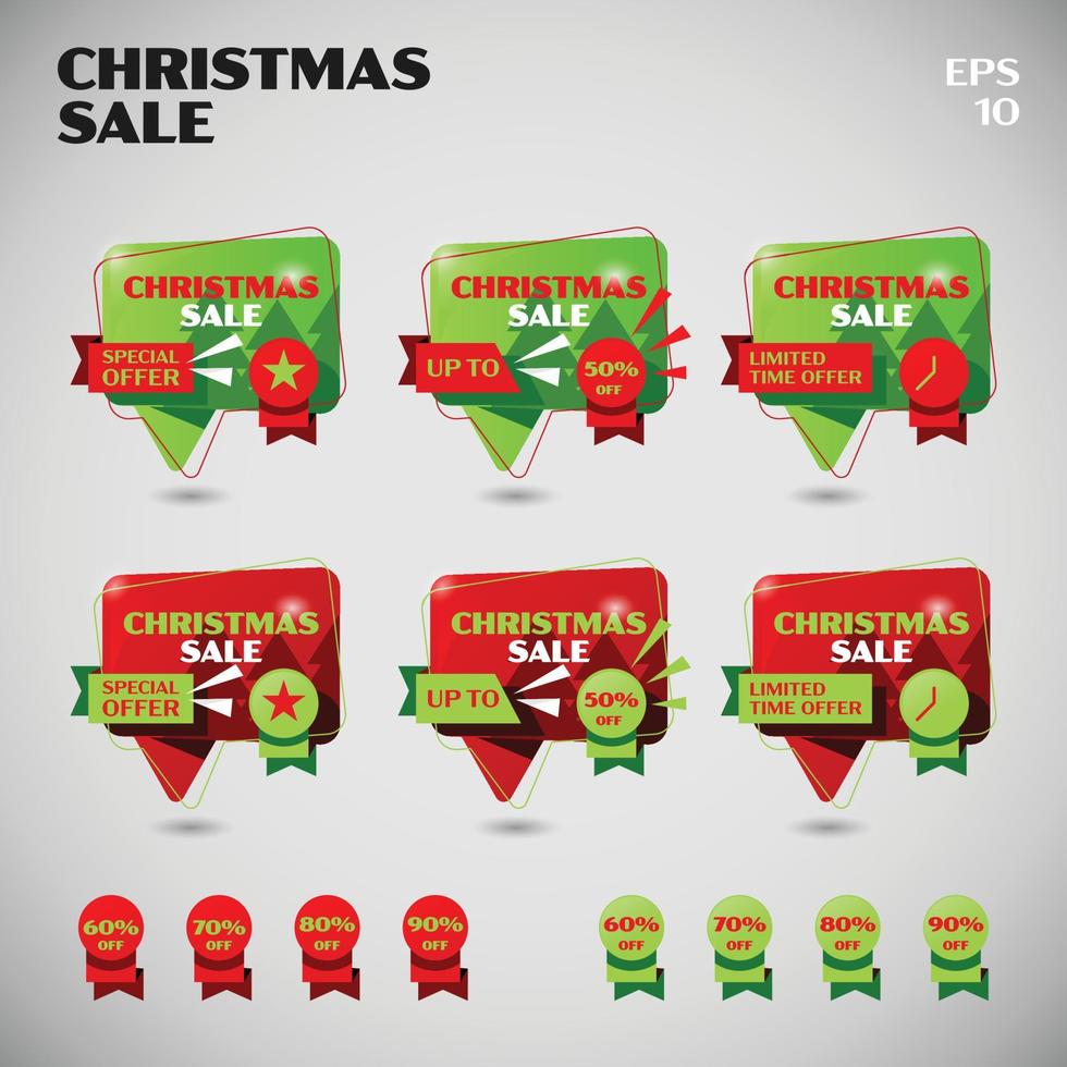 Basic Form of Chat Christmas Sale vector