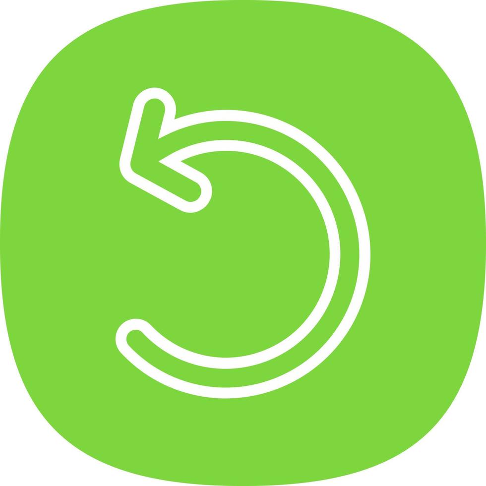 Undo Vector Icon Design