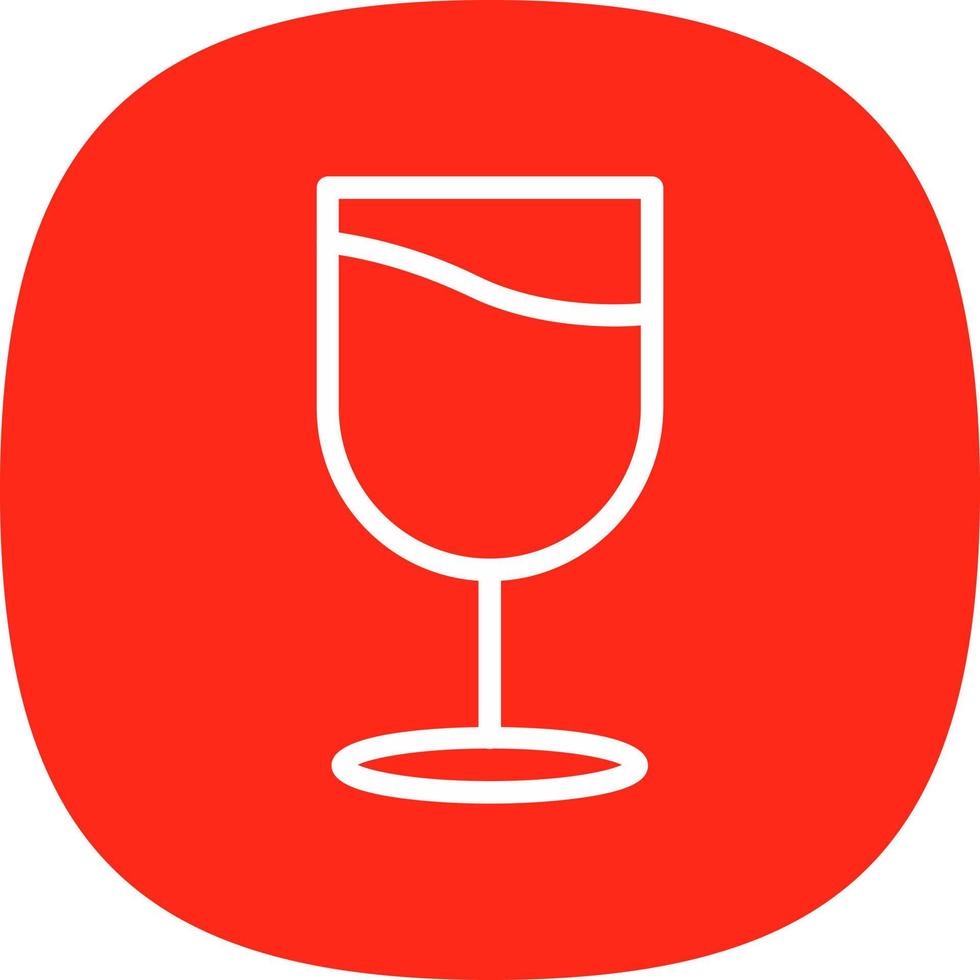 Wine Glass Vector Icon Design