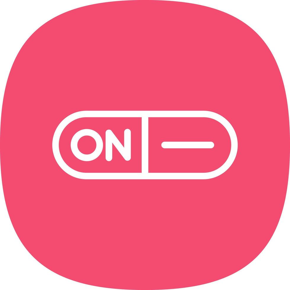 Toggle On Vector Icon Design