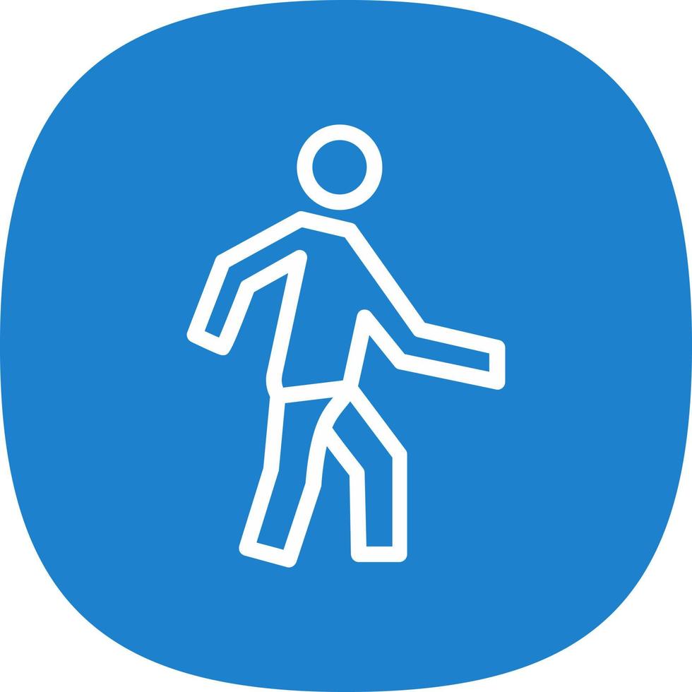 Walking Vector Icon Design