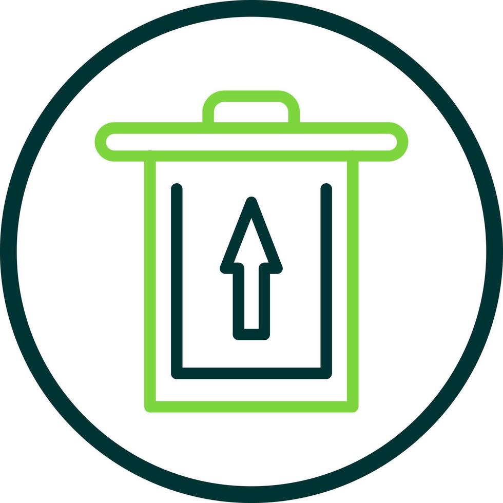 Trash Restore Vector Icon Design