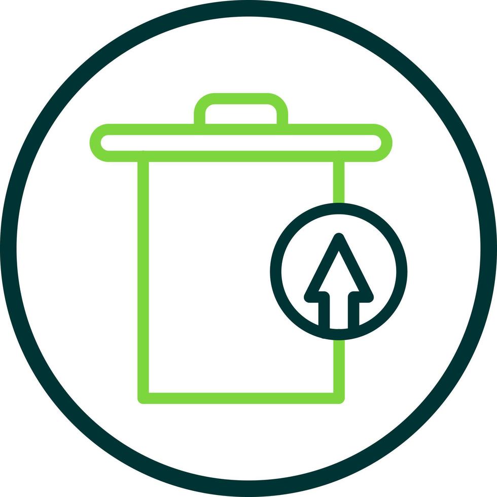 Trash Restore Alt Vector Icon Design