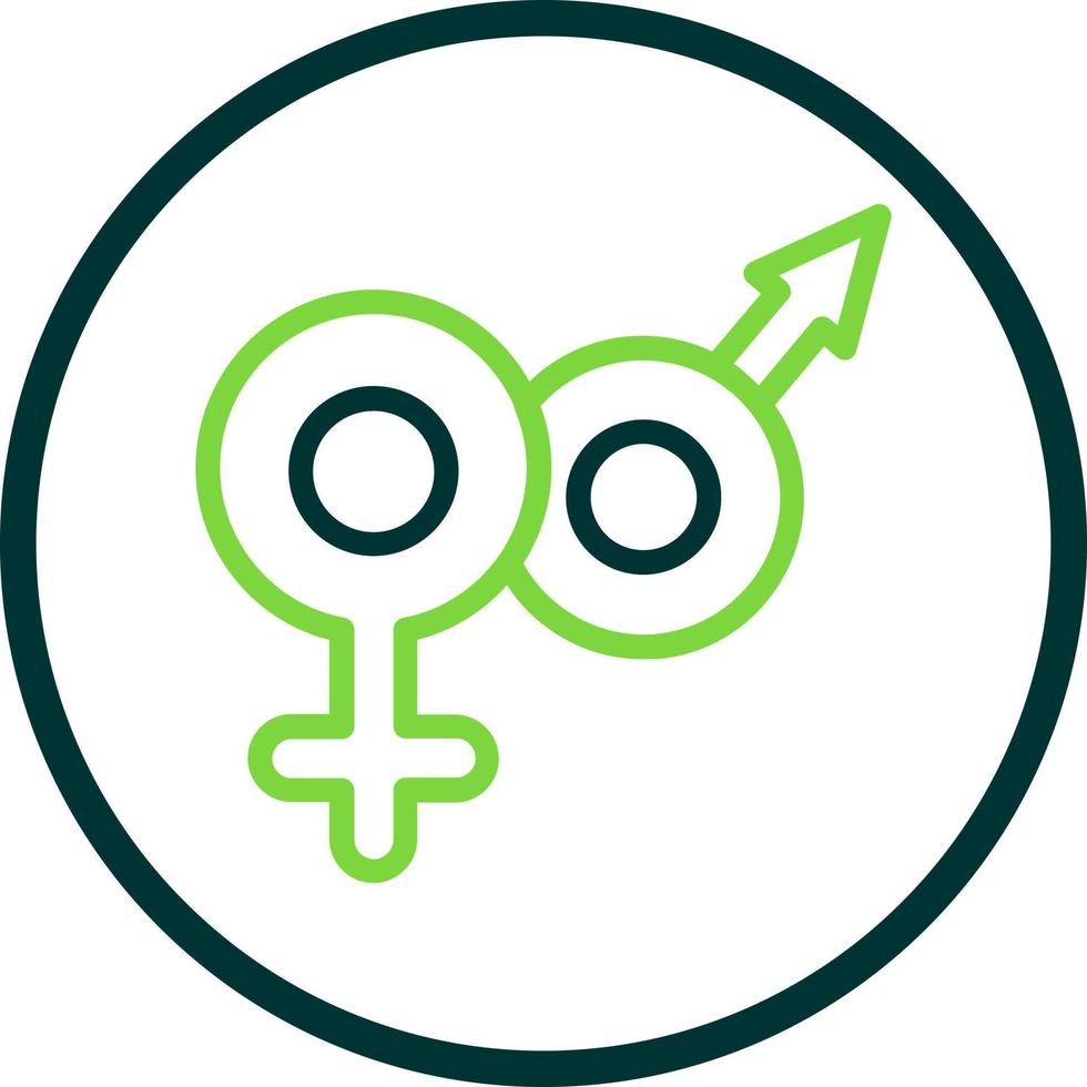 Venus Mars Vector Icon Design