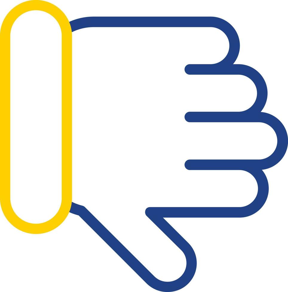 Thumbs Down Vector Icon Design