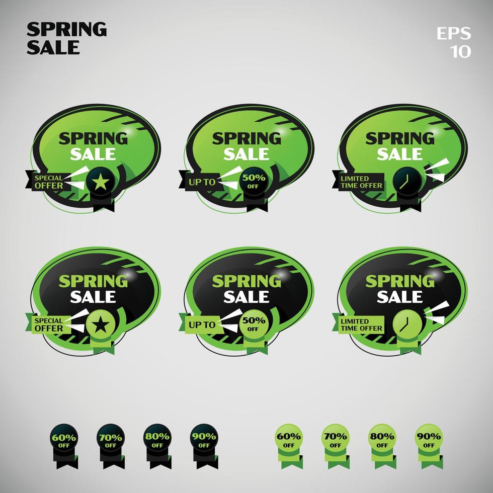 Basic Form of Circle Spring Sale vector