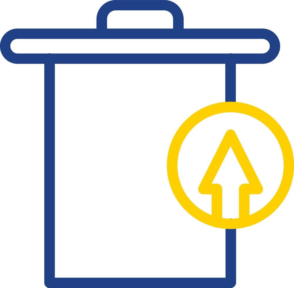 Trash Restore Alt Vector Icon Design