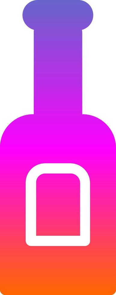 Wine Bottle Vector Icon Design