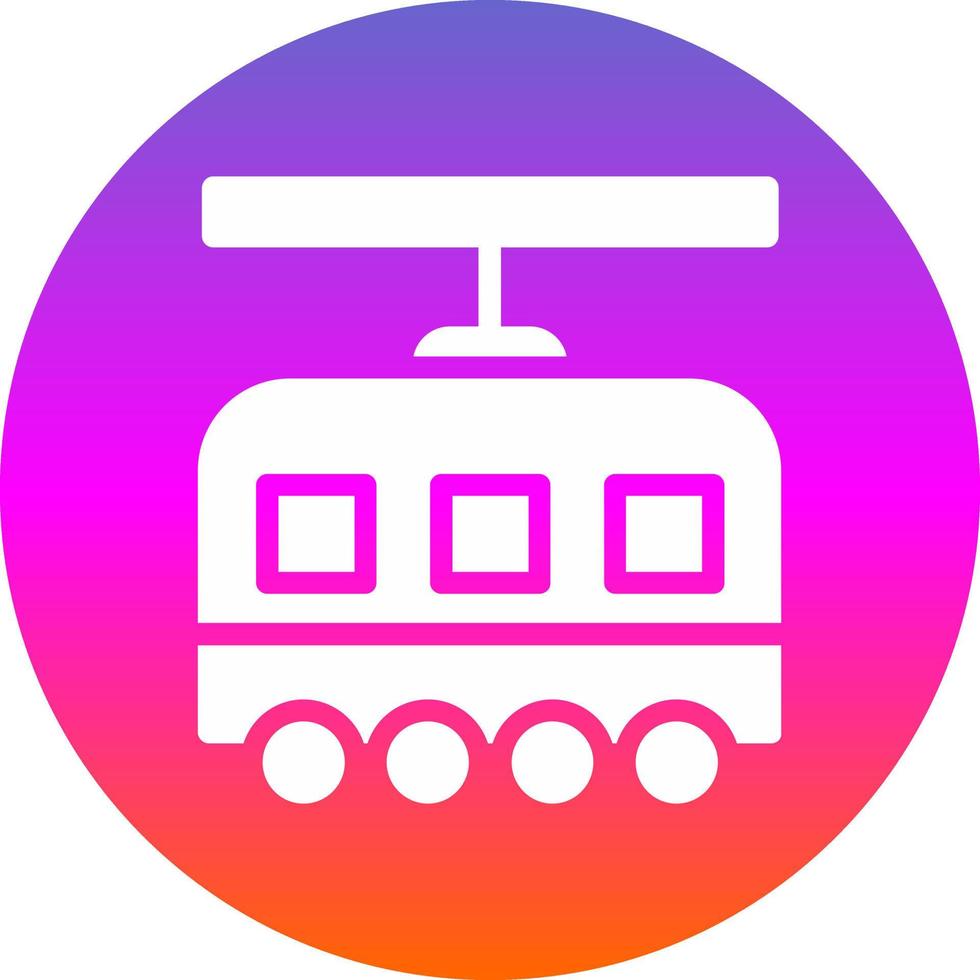 Tram Vector Icon Design