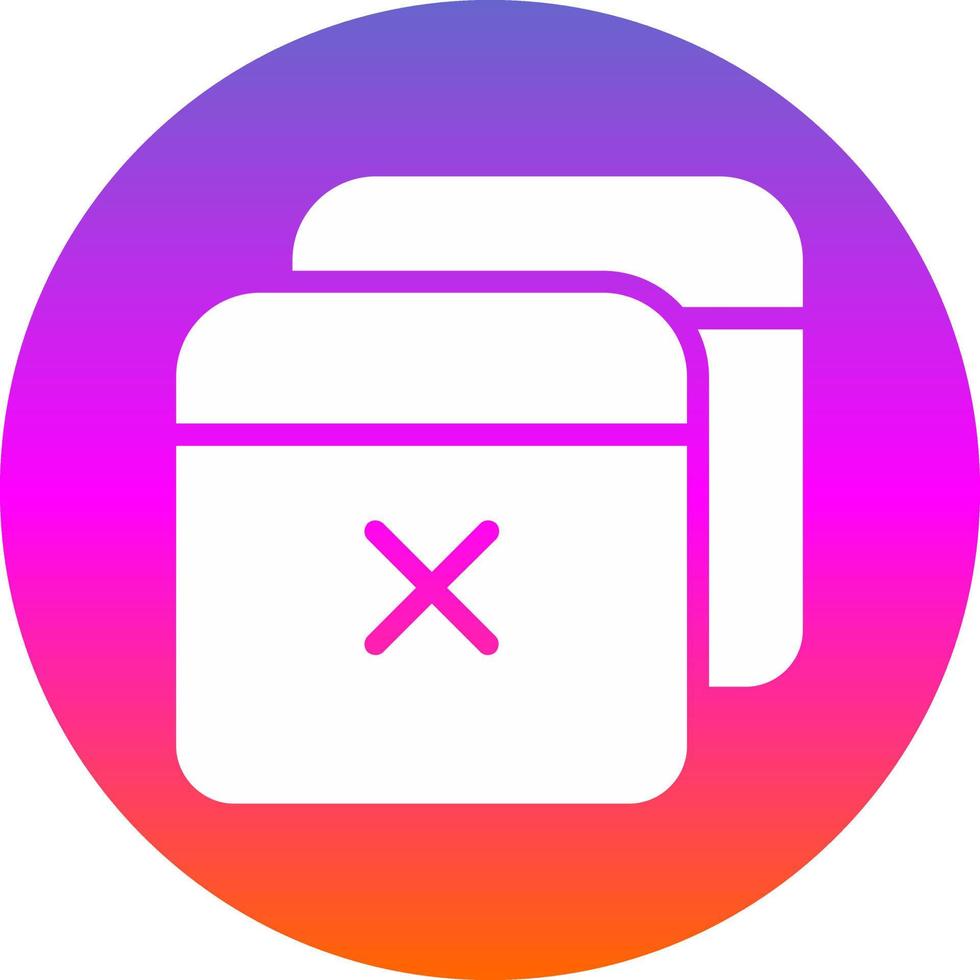 Window Close Vector Icon Design