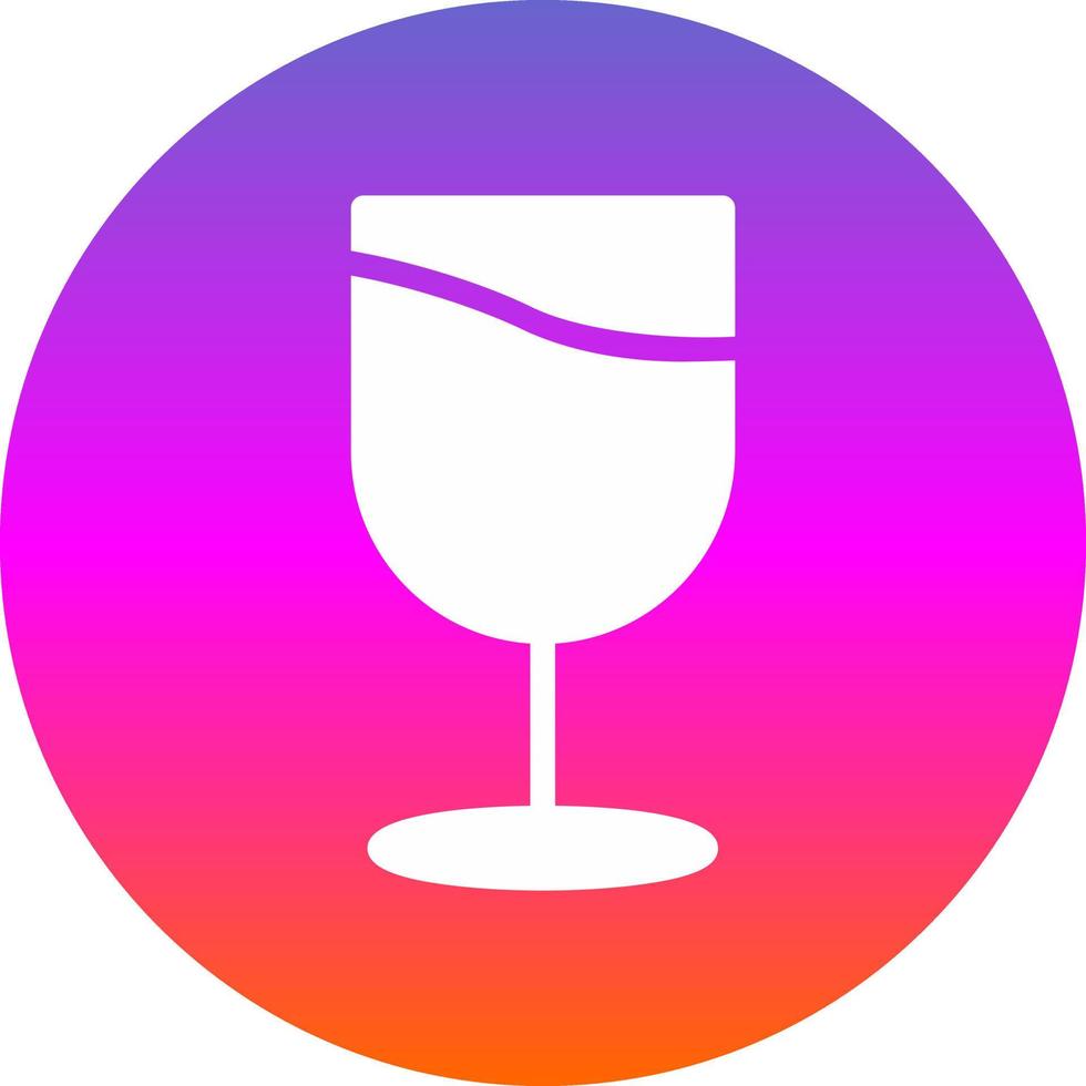 Wine Glass Vector Icon Design