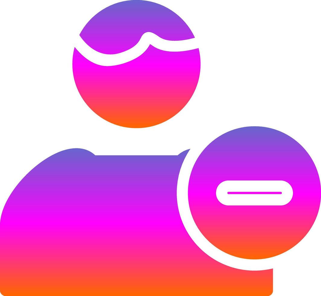 User Minus Vector Icon Design