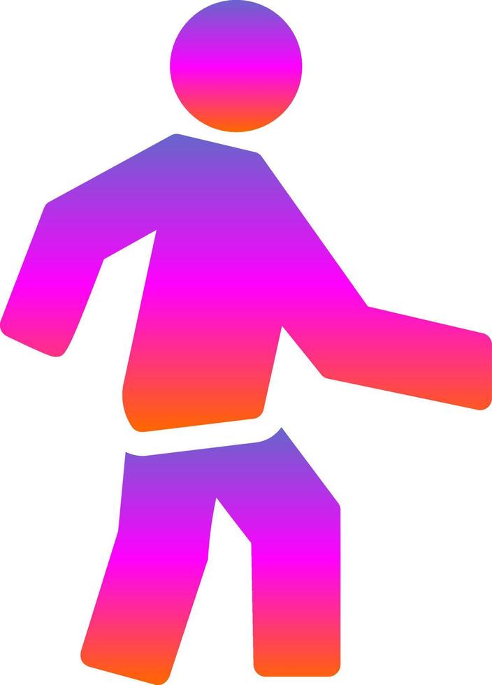 Walking Vector Icon Design