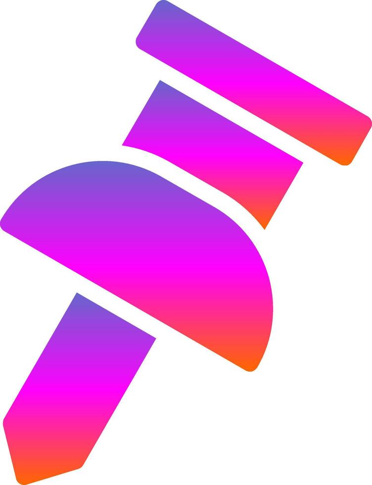 Thumbtack Vector Icon Design