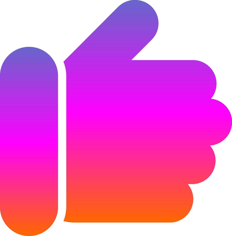 Thumbs Up Vector Icon Design