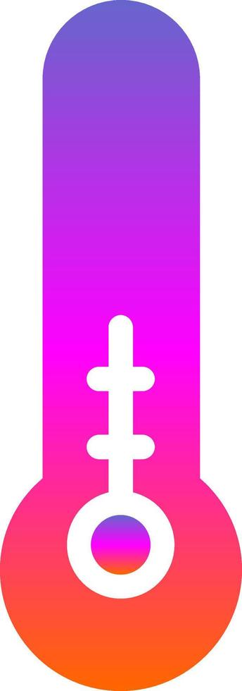 Thermometer Half Vector Icon Design