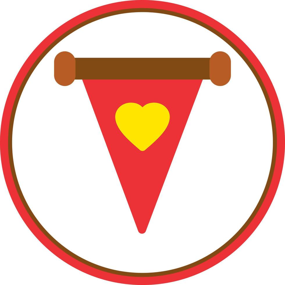 Pennant Vector Icon Design