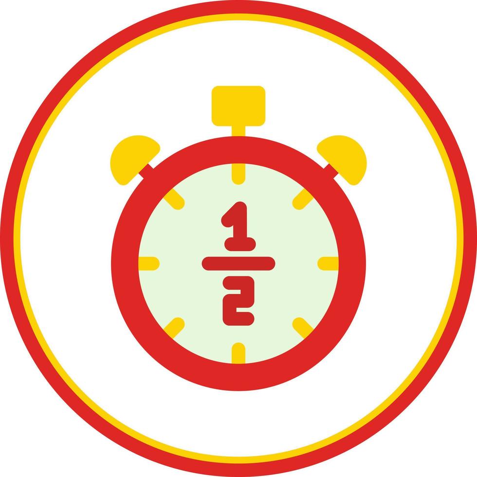 Half Time Vector Icon Design