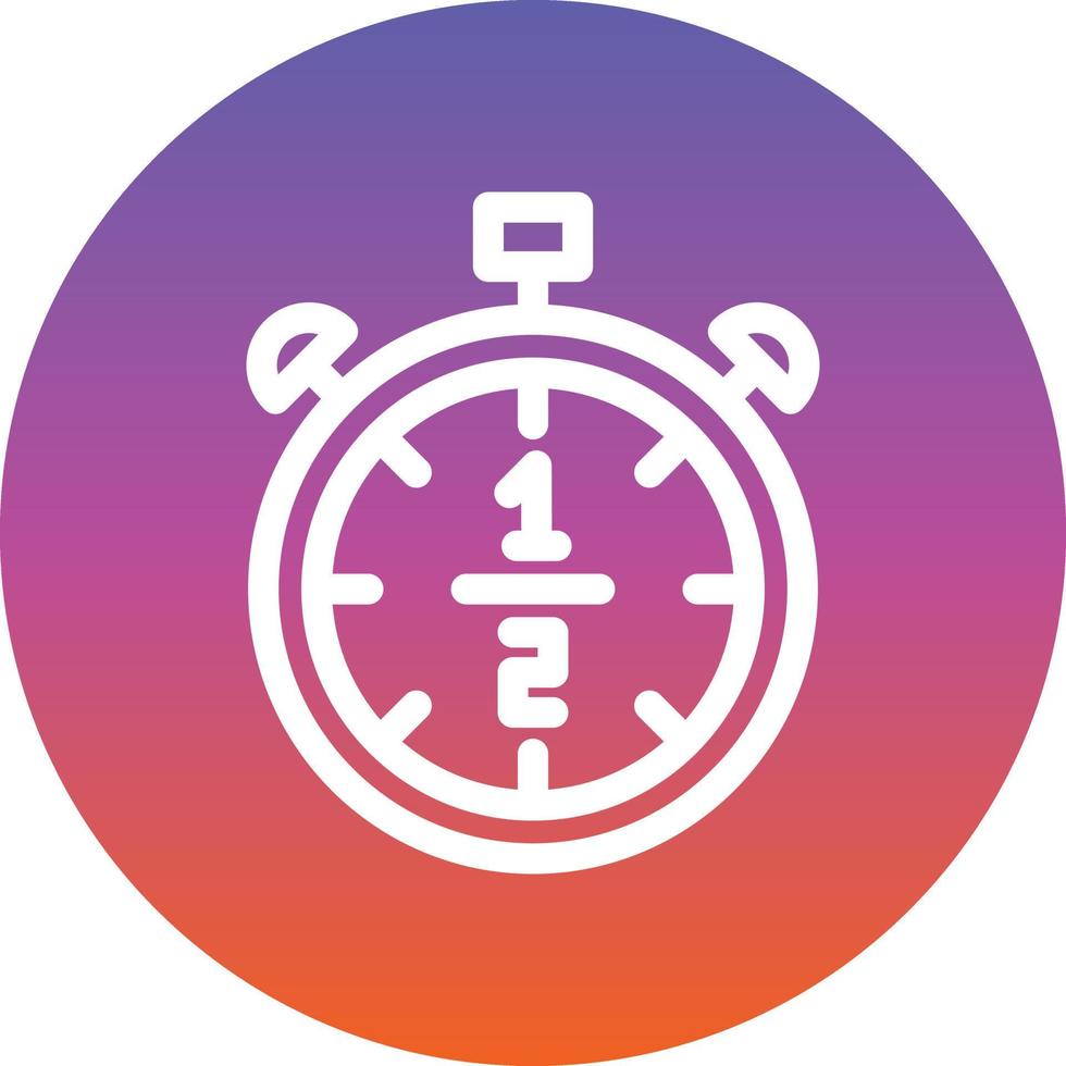 Half Time Vector Icon Design