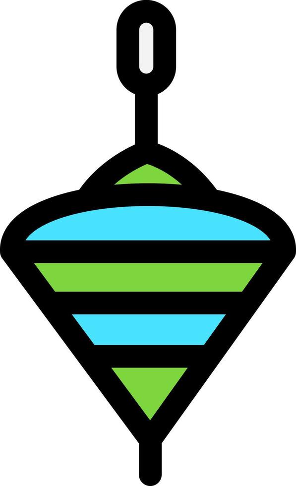 Spinning Top Vector Icon Design