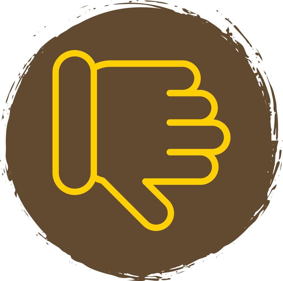 Thumbs Down Vector Icon Design