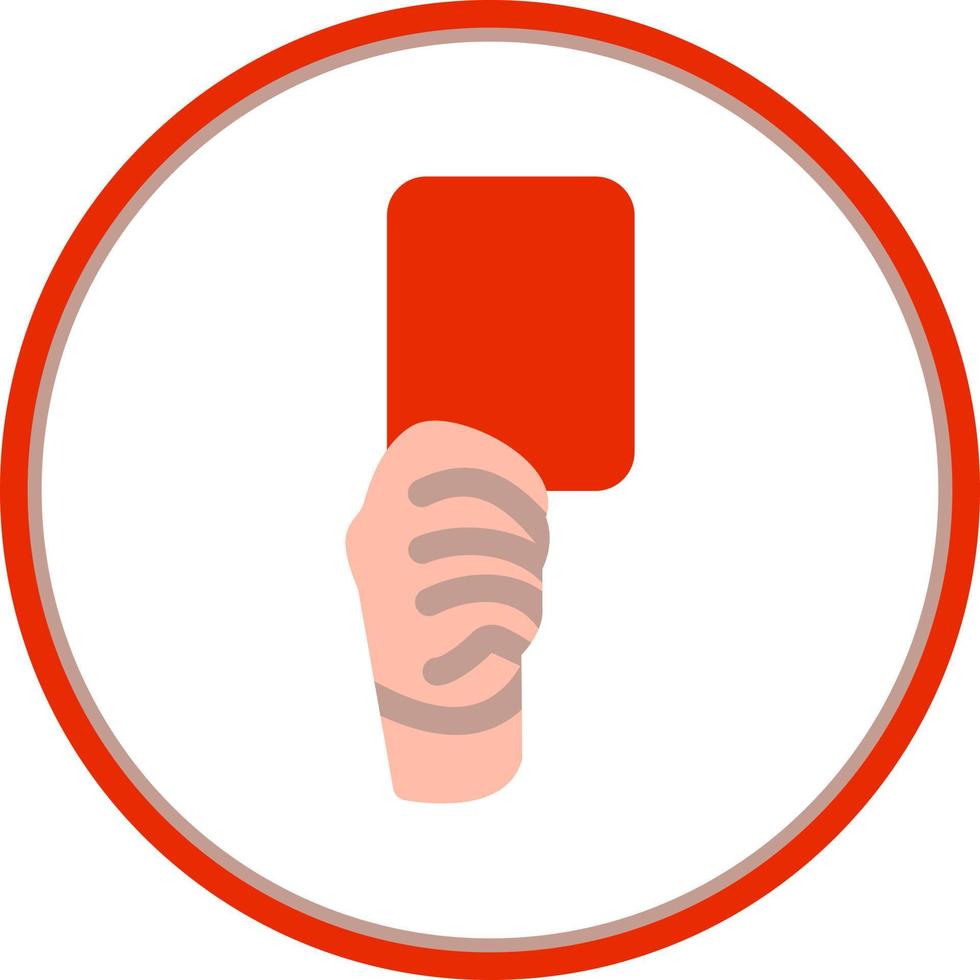 Red Card Vector Icon Design