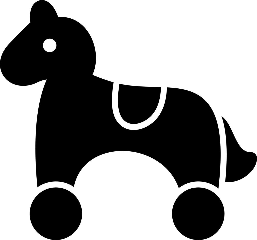 diseño de icono de vector de caballo de juguete