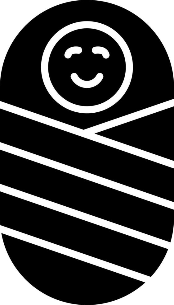Newborn Baby Vector Icon Design