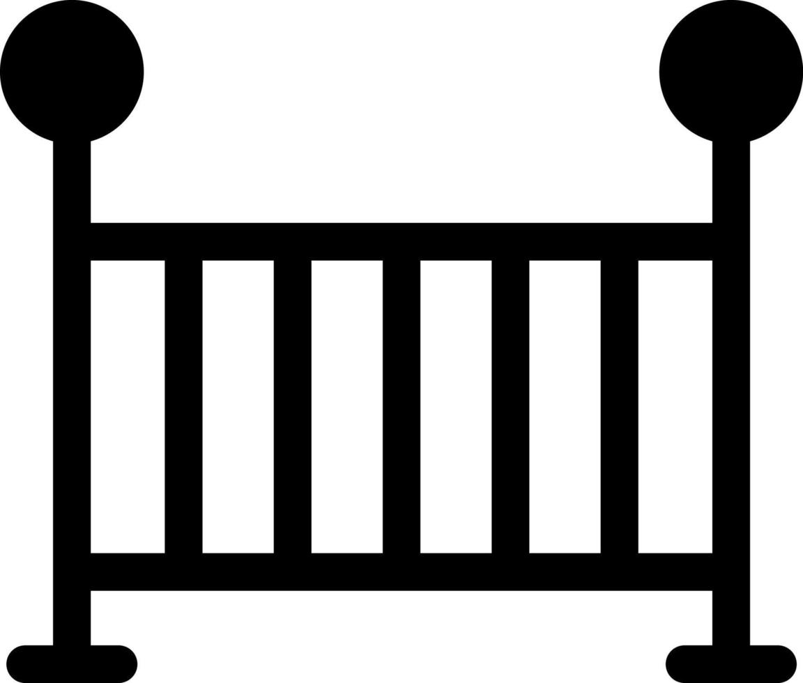 Baby Crib Vector Icon Design