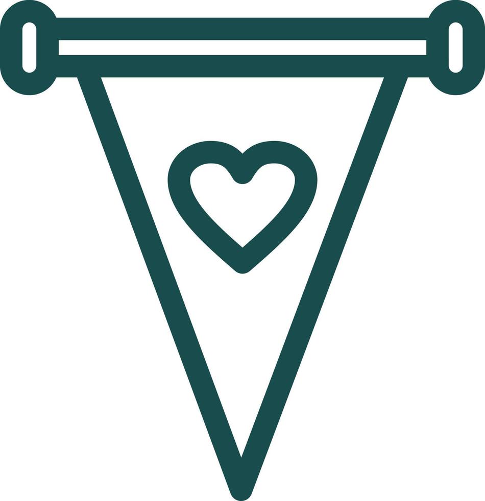 Pennant Vector Icon Design