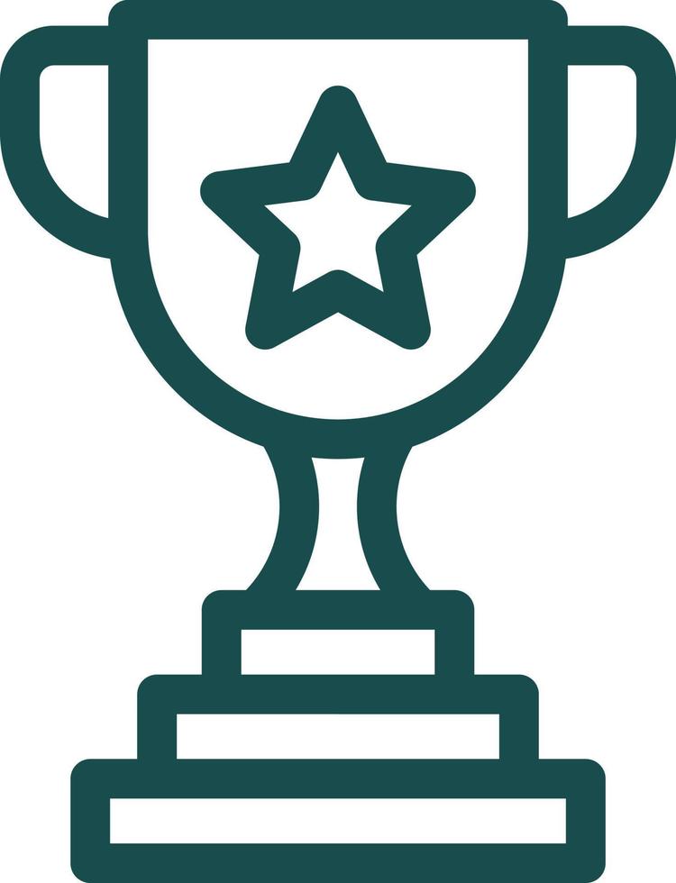 Trophy Vector Icon Design