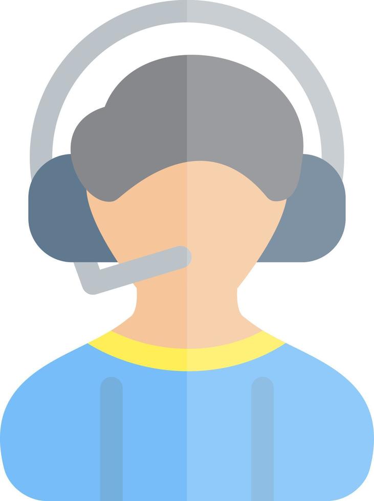 Commentator Vector Icon Design