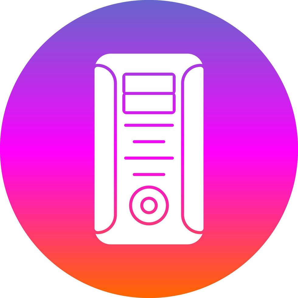 diseño de icono de vector de torre de computadora