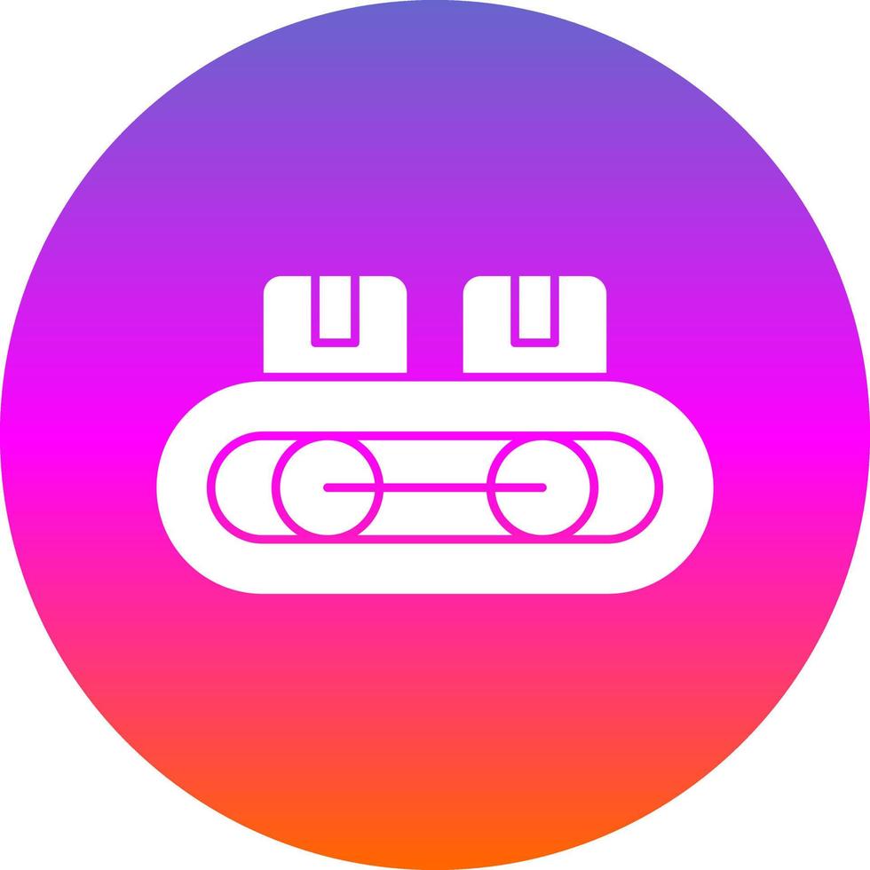 Conveyor Belt Vector Icon Design