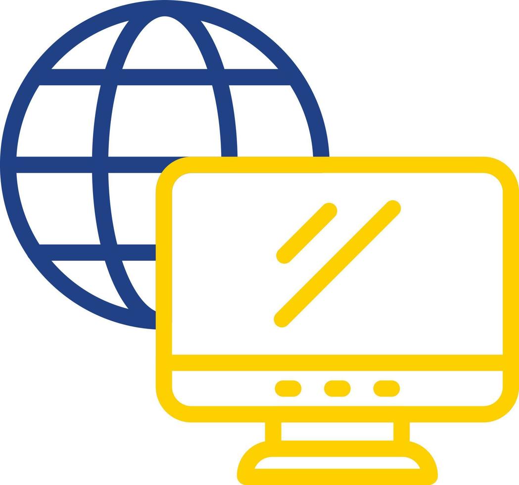 Remote Working Vector Icon Design