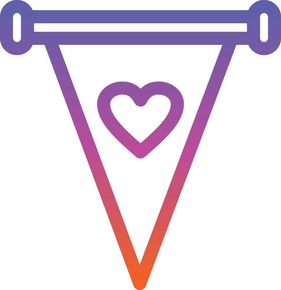 Pennant Vector Icon Design