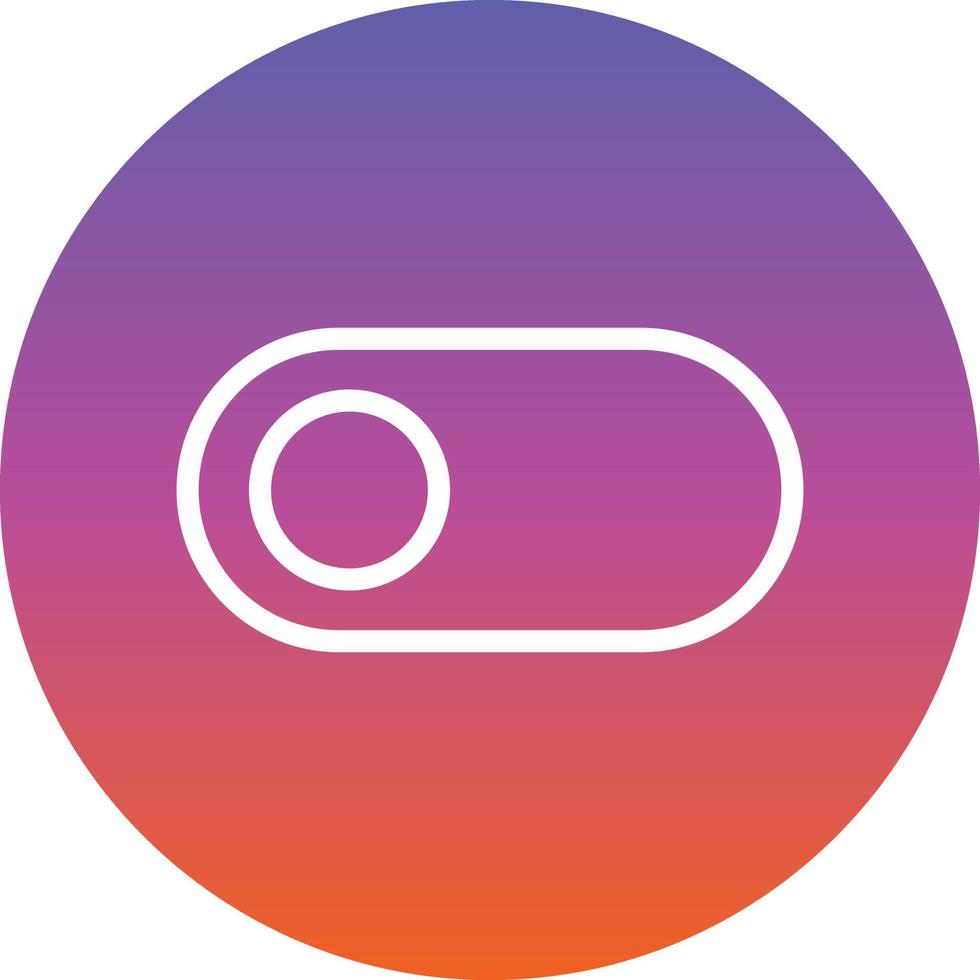 Toggle Left Vector Icon Design