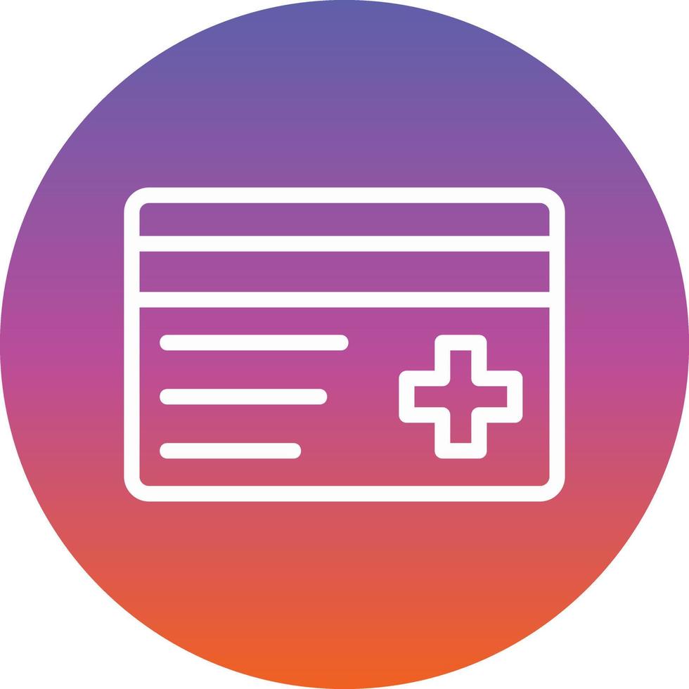 Insurance Card Vector Icon Design