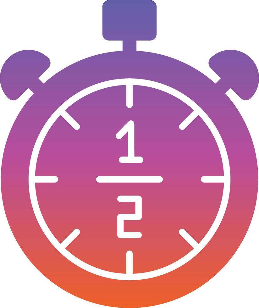 Half Time Vector Icon Design