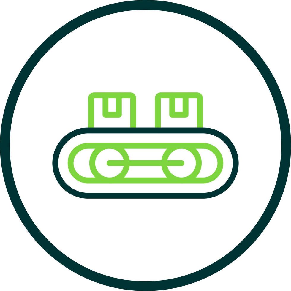 Conveyor Belt Vector Icon Design